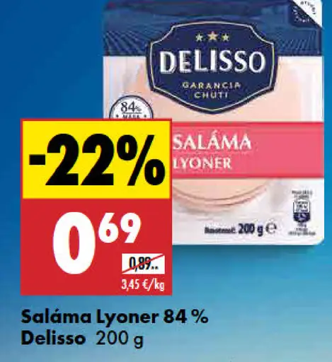 Saláma Lyoner 84% Delisso