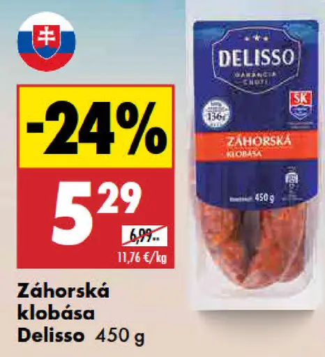 Delisso Záhorská klobása