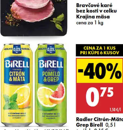 Radler citrón-mäta Birell