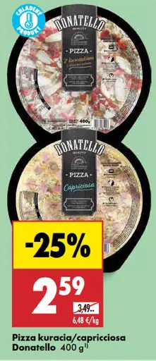 Donatello Pizza kuracia/capricciosa