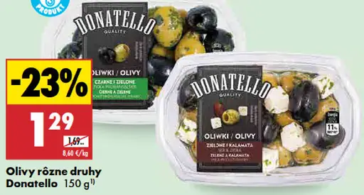 Donatello olivy rôzne druhy