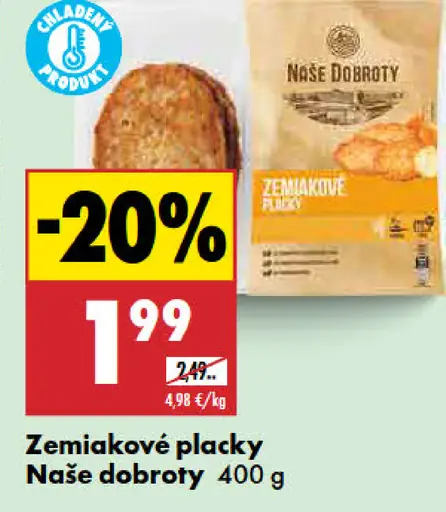 Naše dobroty Zemiakové placky