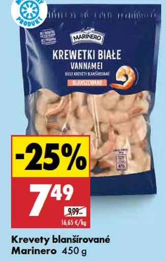 Marinero krevety blanšírované