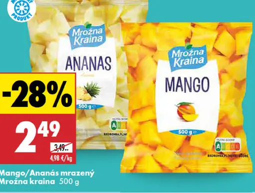 Mrožna Kraina ananás mrazený