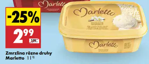 Marletto Zmrzlina rôzne druhy