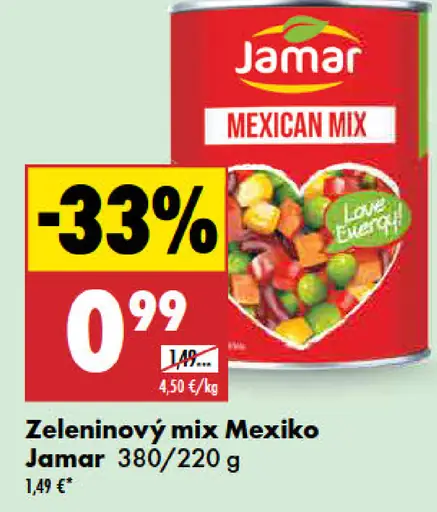 Jamar Zeleninový mix Mexiko