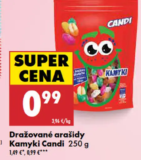 Kamykí Candi dražované arašidy