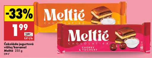 Meltié Čokoláda jogurtová višňa/karamel