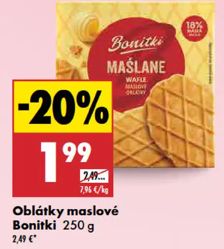 Bonitki oblátky maslové