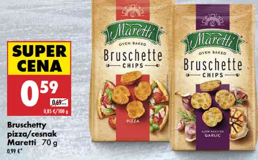 Maretti bruschette chips pizza