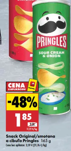 Pringles chips smotana a cibuľa