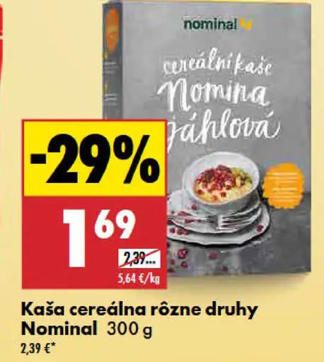 Nominal kaša cereálna