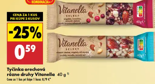 Vitanella Tyčinka orechová