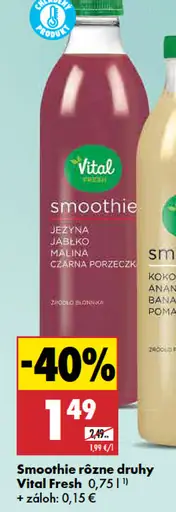 Vital Fresh Smoothie rôzne druhy