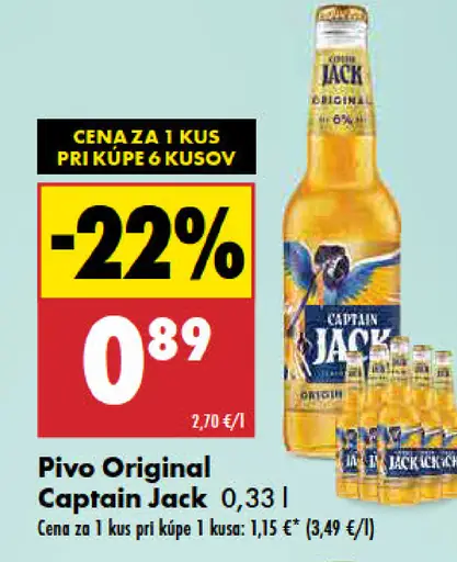 Captain Jack Original pivo