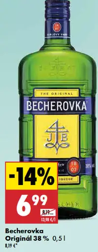 Becherovka Original bylinný likér