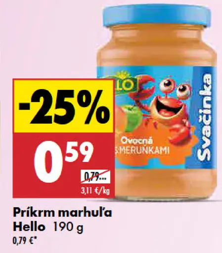 Hello príkrm marhuľa