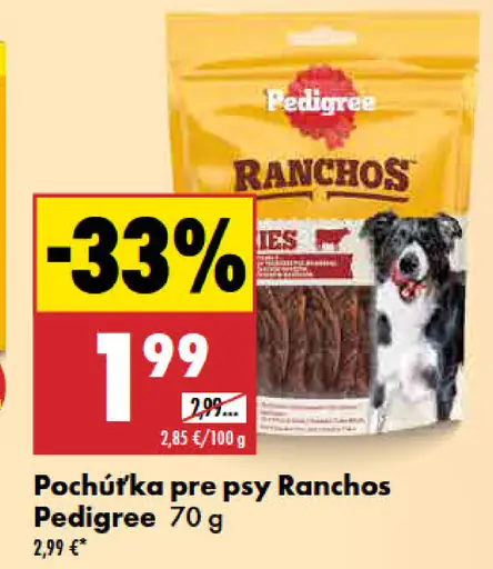 Pedigree Rancho Pochúťka pre psy