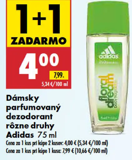 Adidas Dámsky parfumovaný dezodorant