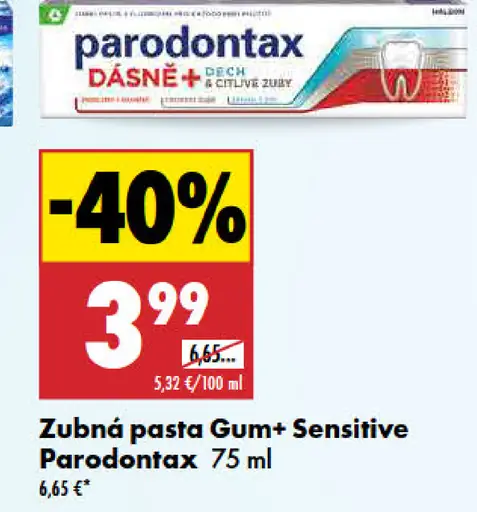 Parodontax Zubná pasta Gum+ Sensitive
