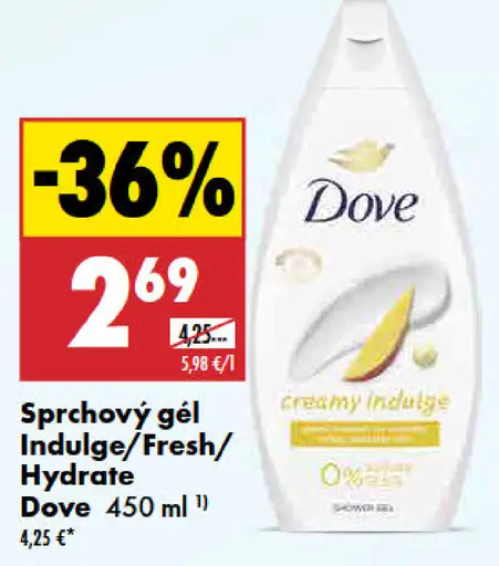 Dove sprchový gél Indulge/Fresh/Hydrate