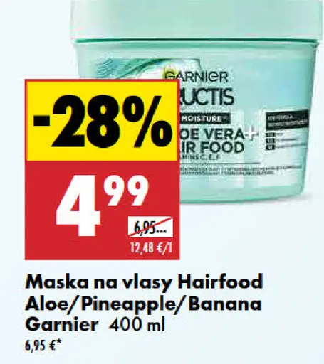 Garnier Fructis Hairfood maska na vlasy Aloe/Pineapple/Banana