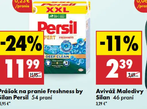 Persil prášok na pranie Freshness by Silan