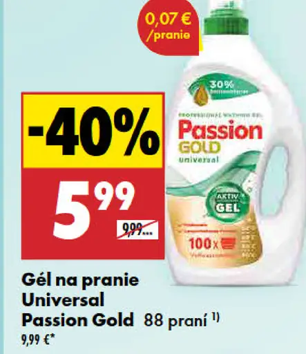 Passion Gold Universal gél na pranie