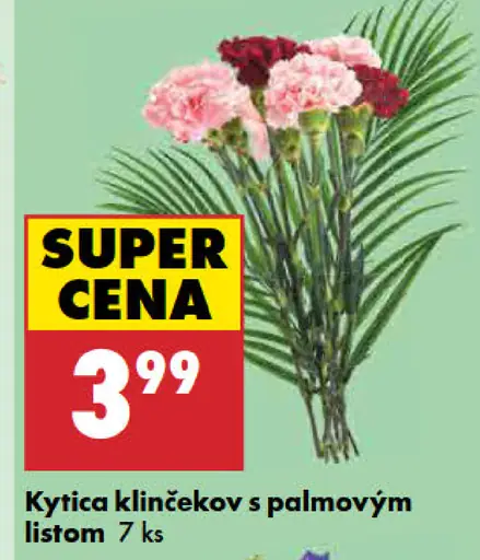 Kytica klinčekov s palmovým listom