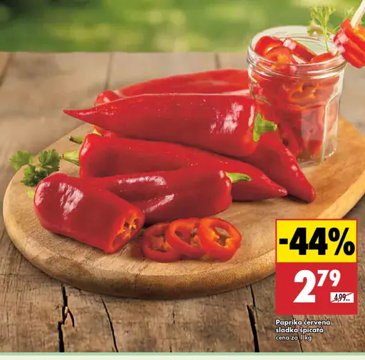 Paprika červená špicatá kápiová