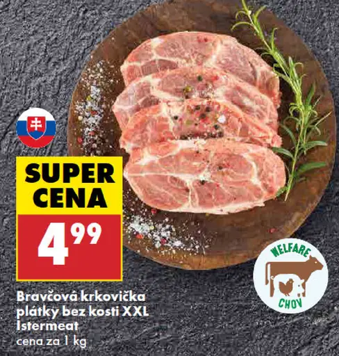 Istermeat bravčová krkovička bez kosti v celku XXL