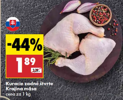 Kuracie zadné štvrté Krajina mäsa