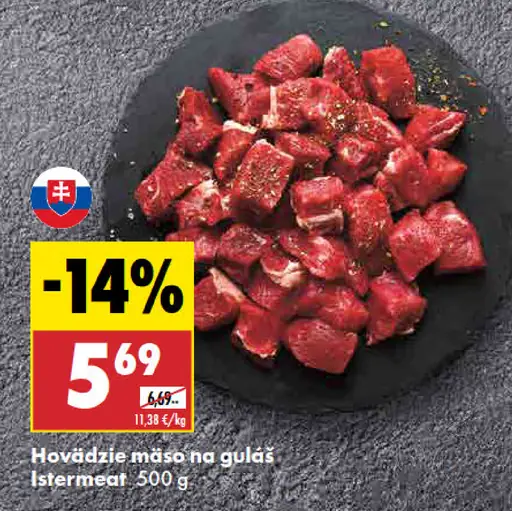 Istermeat hovädzie mäso na guláš