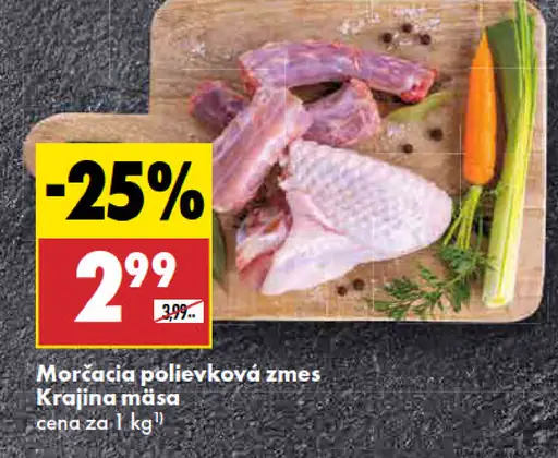 Krajina mäsa Morčacia polievková zmes