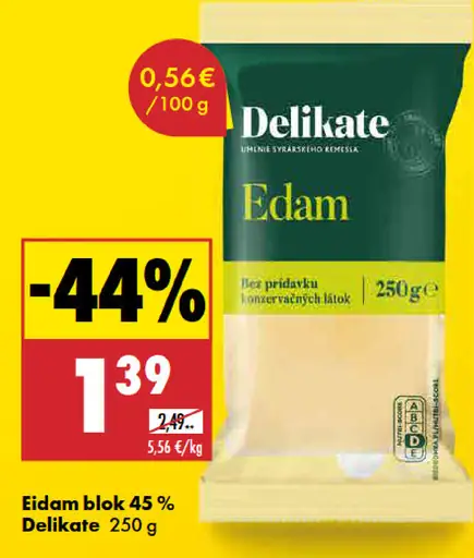 Delikate Eidam blok 45%
