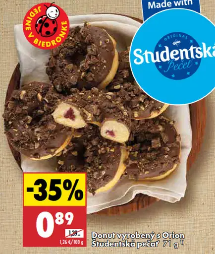 Orion donut s náplňou Studentská pečať