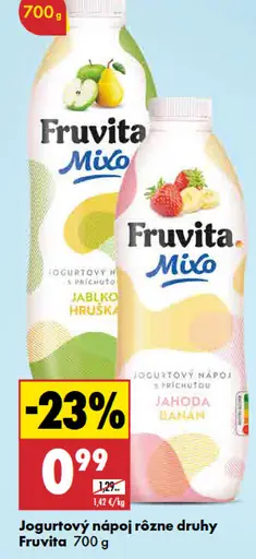 Fruvita Mio jogurtový nápoj jablko hruška