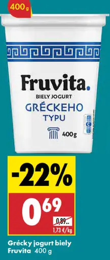 Fruvita Biely jogurt gréckeho typu