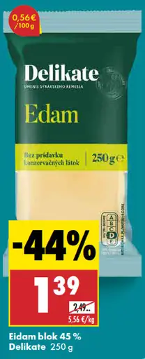 Delikate Eidam blok 45%
