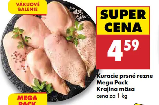 Kuracie prsn é rezne Mega Pack Krajina mäsa