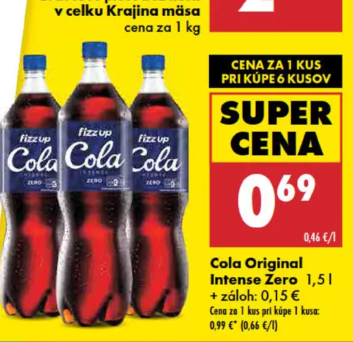 Cola original intense zero