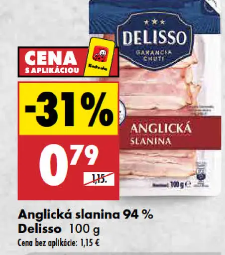 Delisso Anglická slanina 95%