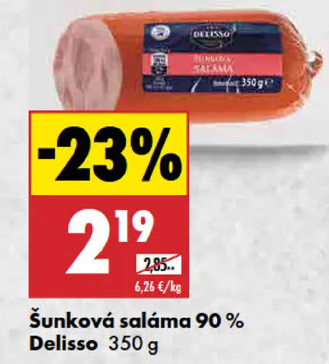 Delisso Šunková saláma 90%