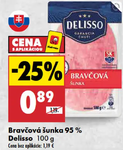 Delisso Bravčová šunka 90 %