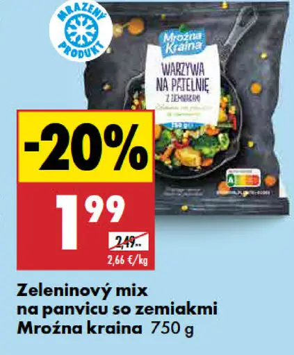 Mrożna kraina Zeleninový mix na panvicu so zemiakmi
