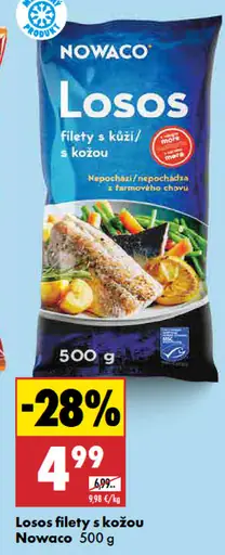 Nowaco Losos filety s kožou