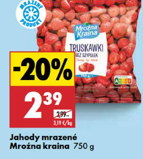 Mrožna kraina Jahody mrazené
