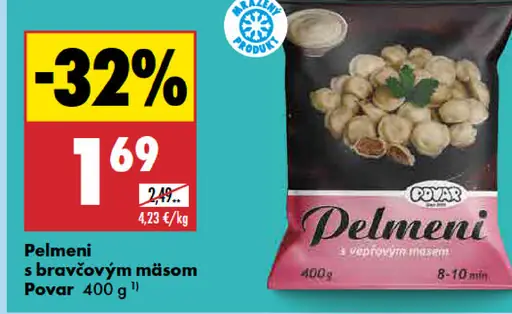 Povar Pelmeni s bravčovým mäsom