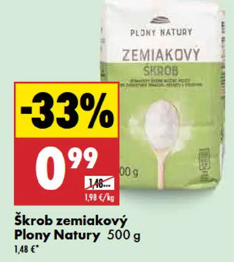 Plony Natury Škrob zemiakový