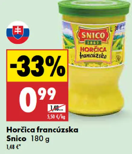 Horčica francúzska Snico